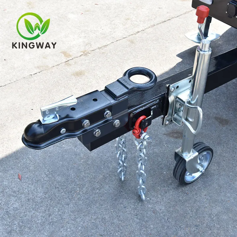 Mobile Surveillance Trailer Solar CCTV light tower KWST-600S (5)5es