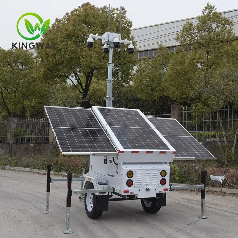 Will the Solar Surveillance Trailer still light up if the panels are blocked?