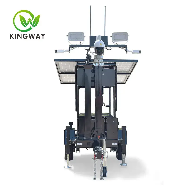 Can the mobile solar monitoring system achieve unattended operation?
