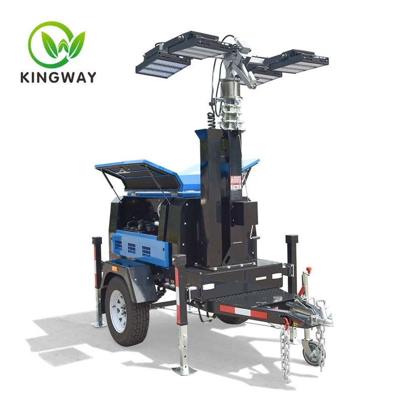 4000PLED 8KW Mobile diesel generator light tower with LED light.jpg